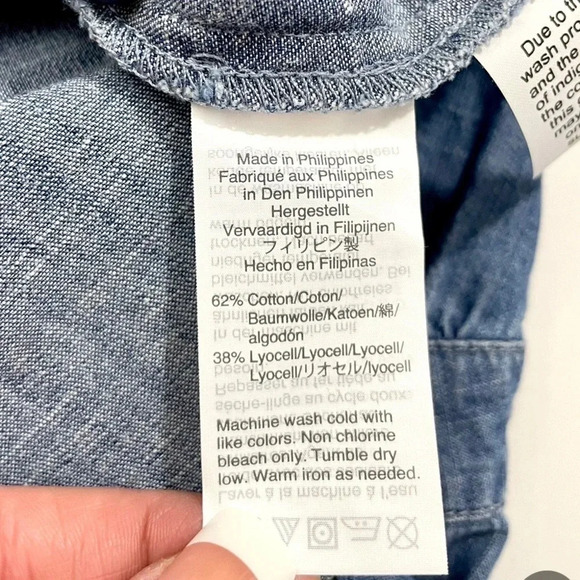 NWT Madewell Daylily Denim Button Front Dress - Picture 6 of 7